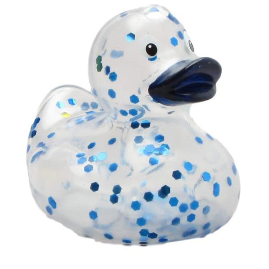 Blue Glitter Duck